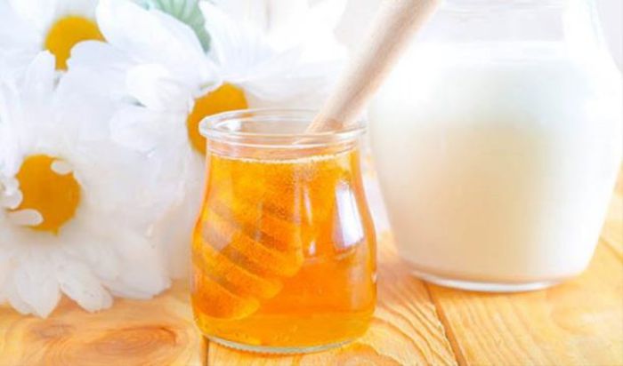 Hỗn hợp sữa chua không đường và mật ong
