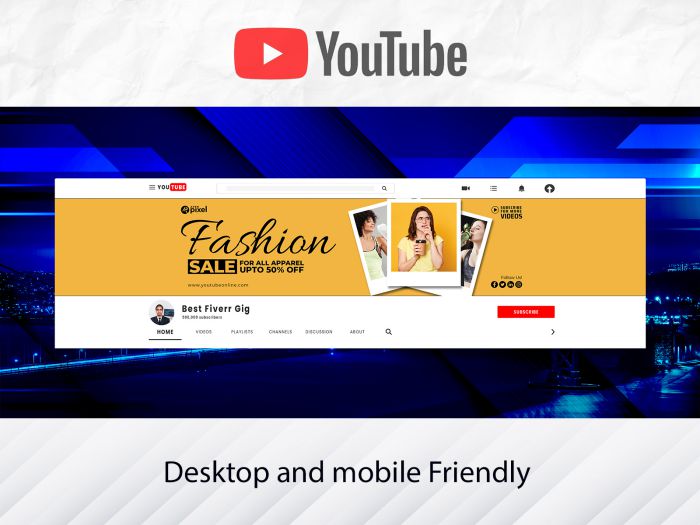 phần mềm Tạo banner YouTube